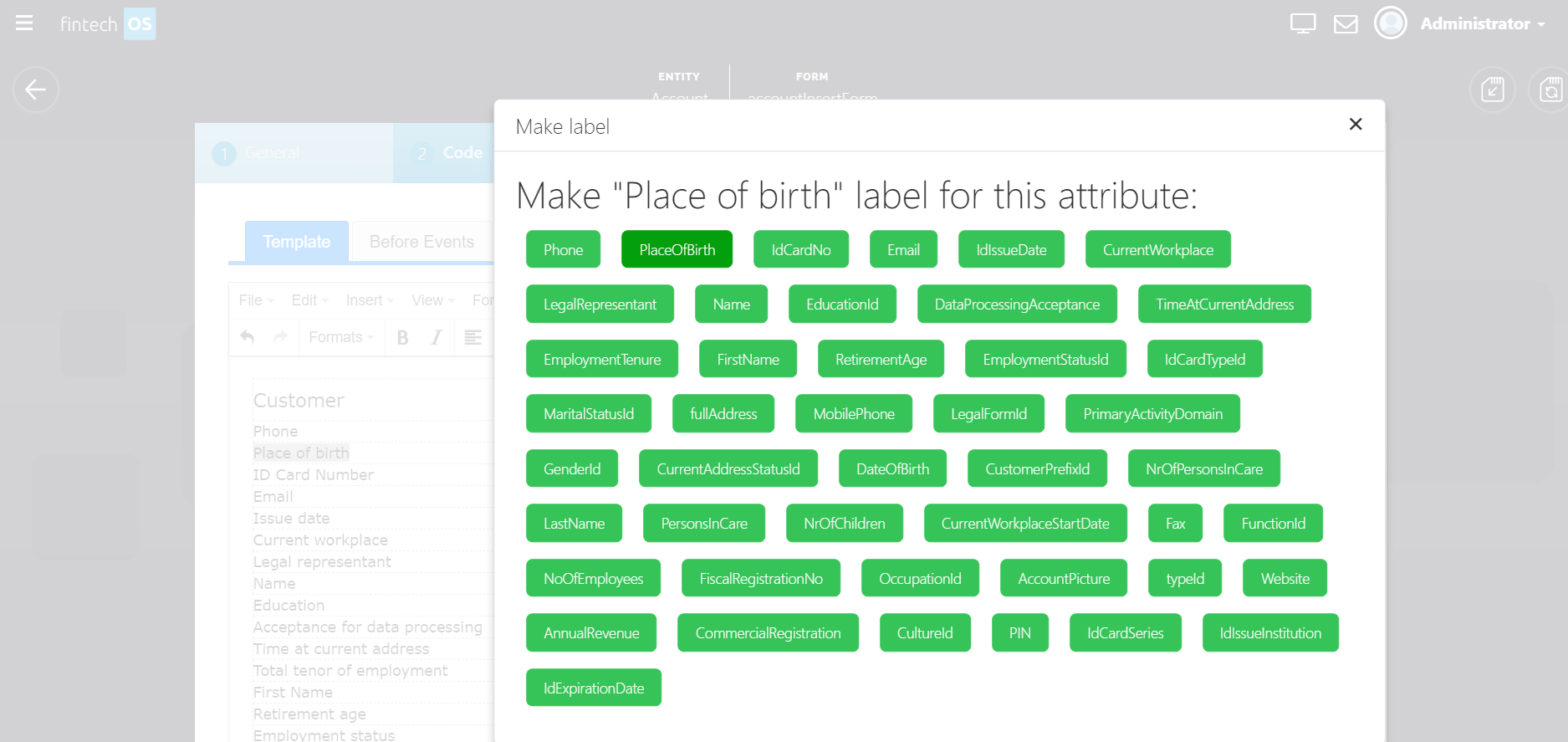 Linking Labels to Attributes
